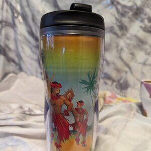 Starbucks Hawaii Tumbler The Art of Hula 16 OZ 2004 Travel Mug - Pre-owned